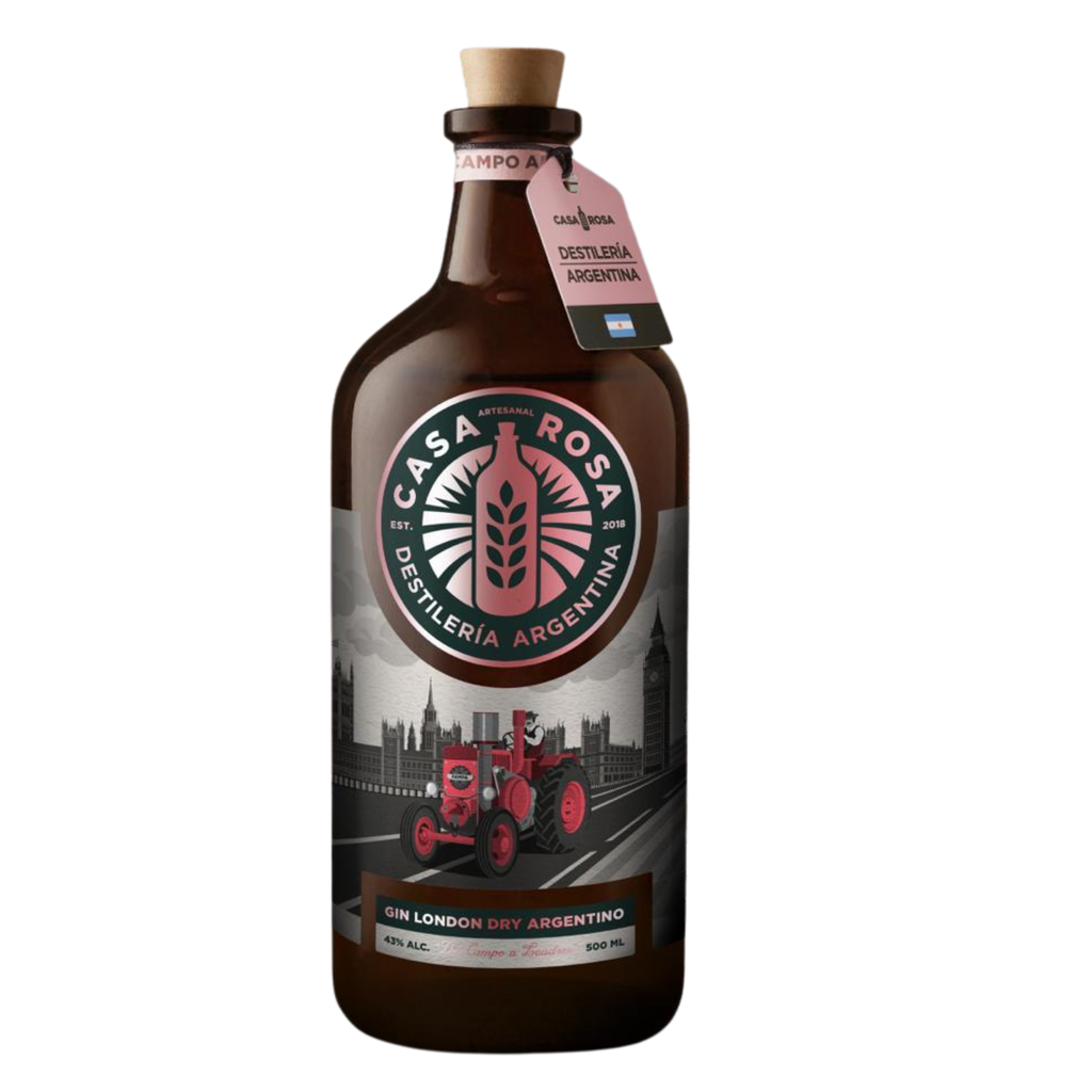 GIN CASA ROSA London Dry Botella 500c