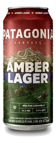 PATAGONIA Cerveza Amber Lager Lata 500ml