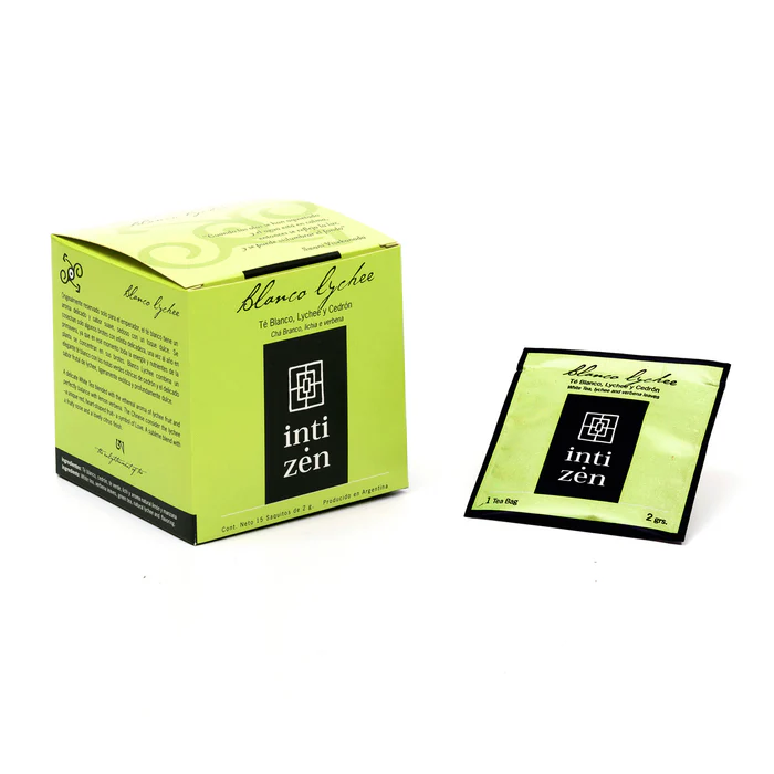 INTI ZEN Blanco Lychee - Caja 15 sobres