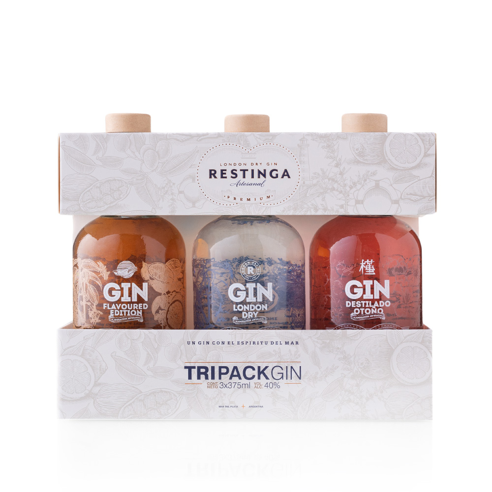 Gin Restinga - TriPack Estuche 750c