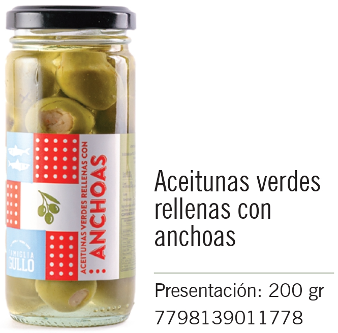 Gullo - Aceituna rellena Anchoa 330g