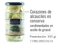 Gullo - Corazónes de Alcauciles condimentados - Frasco 330g