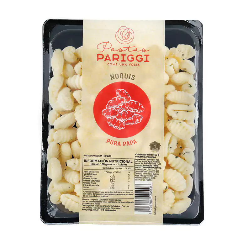 Pariggi Noquis de Papa y Semola 500g