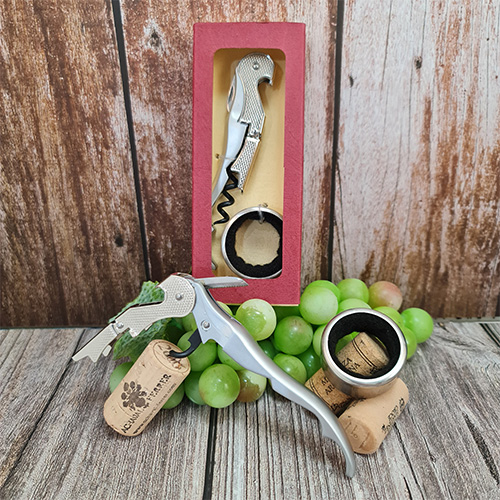 Set de vino - 2 accesorios
