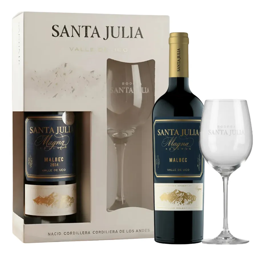 Santa Julia Magna Estuche 1 botella 750c +1 copa