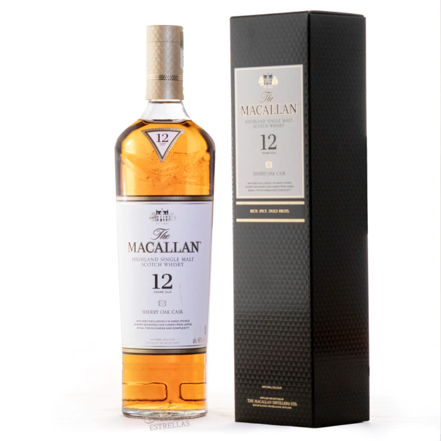 Whisky Macallan Sherry Oak 12 Años - Single Malt Botella 700c