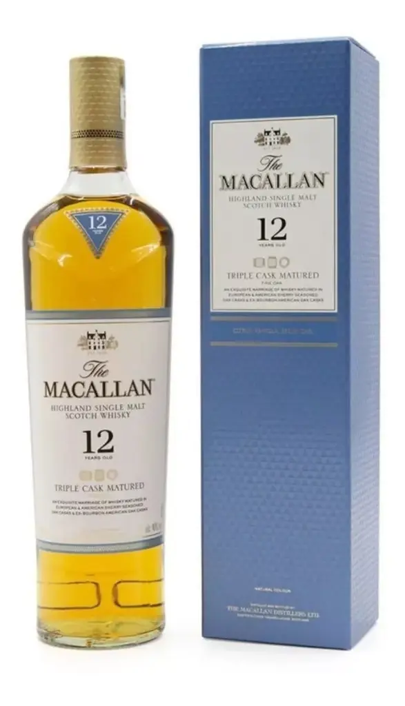Whisky Macallan Triple Cask 12 Años - Single Malt Botella 700c