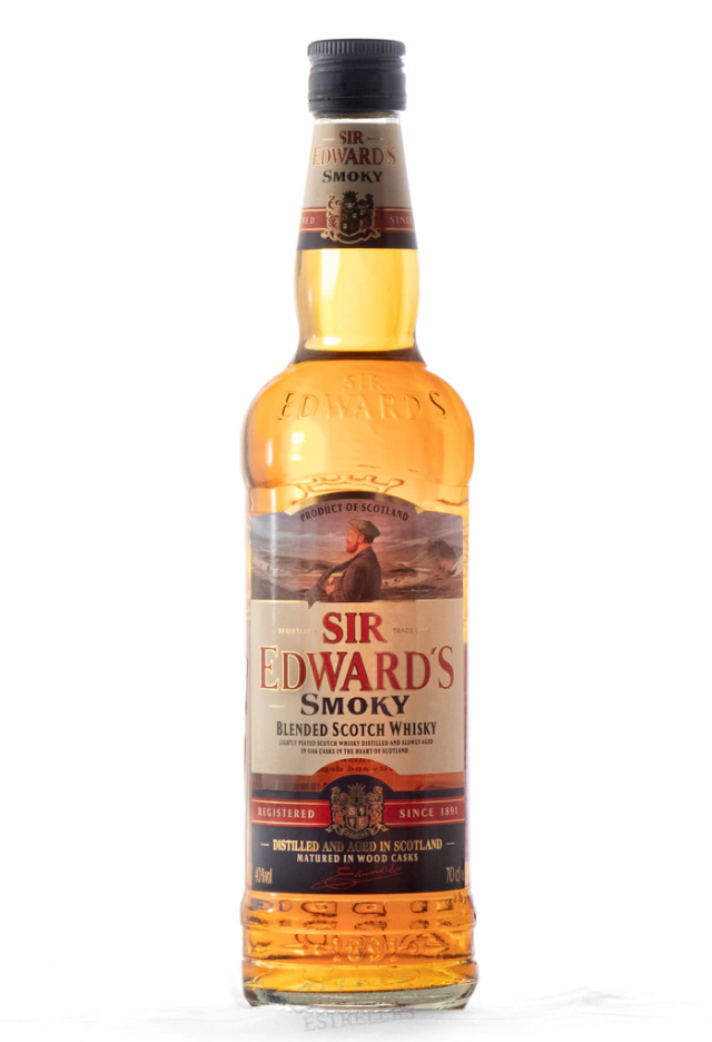 Whisky Sir Edward´S Smoky - Blend Botella 700c