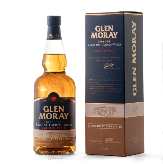 Whisky Glen Moray Chardonnay Cask - Single Malt Botella 700c