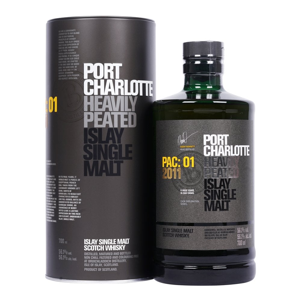 Whisky Port Charlotte Scotch 10 Años - Single Malt Botella 700c