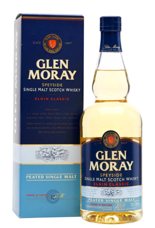 Whisky Glen Moray Peated - Single Malt Botella 700c