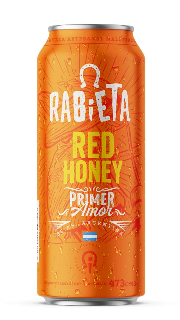 Cerveza Rabieta - Red Honey Lata 473ml