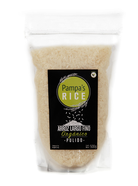 Pampas Organic - Arroz Largo Fino Pulido 500g