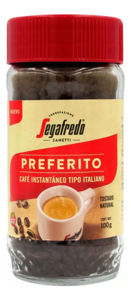 SEGAFREDO Preferito Cafe Instantaneo - frasco 100g