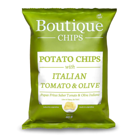 Boutique Chips Papa Fritas - Italian Tomate & Olive 65g