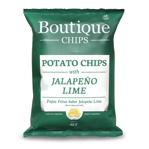 Boutique Chips Papa Fritas - Jalapeño Lima 65g