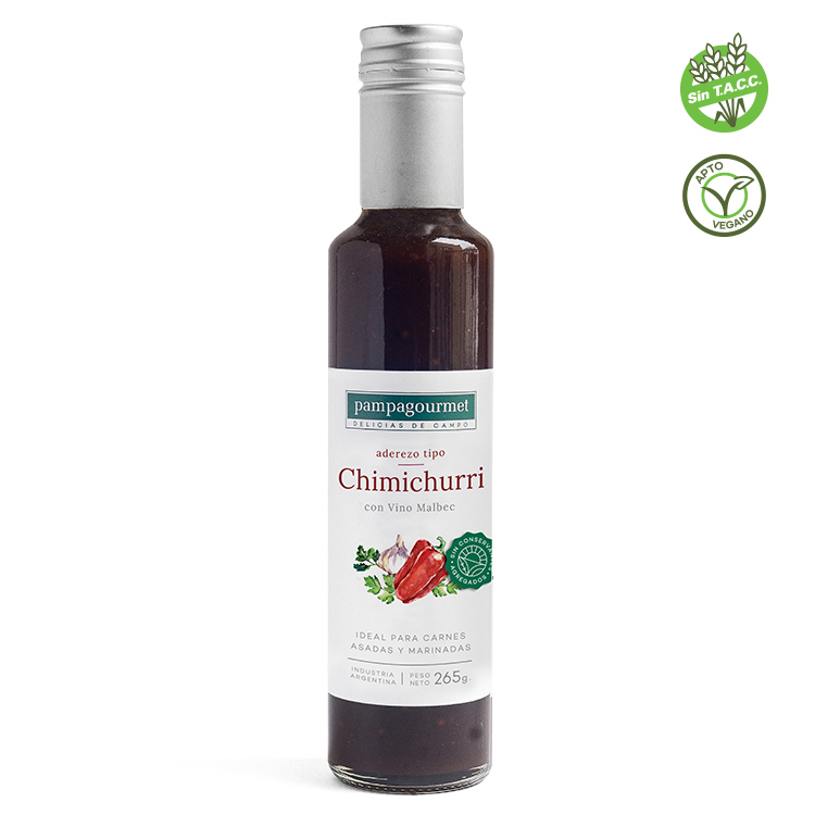 Pampa Gourmet Salsa Chimichurri con Vino Malbec 250g