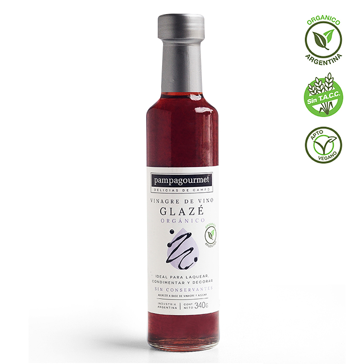 Pampa Gourmet Vinagre Organico Vino Glaze 340g