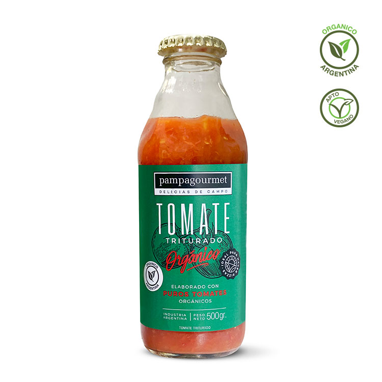 Pampa Gourmet Pure de Tomate Orgánico Triturado 500g
