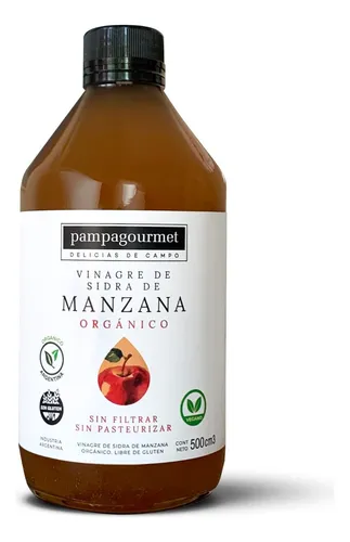 Pampa Gourmet Vinagre de Manzana Organico 500g