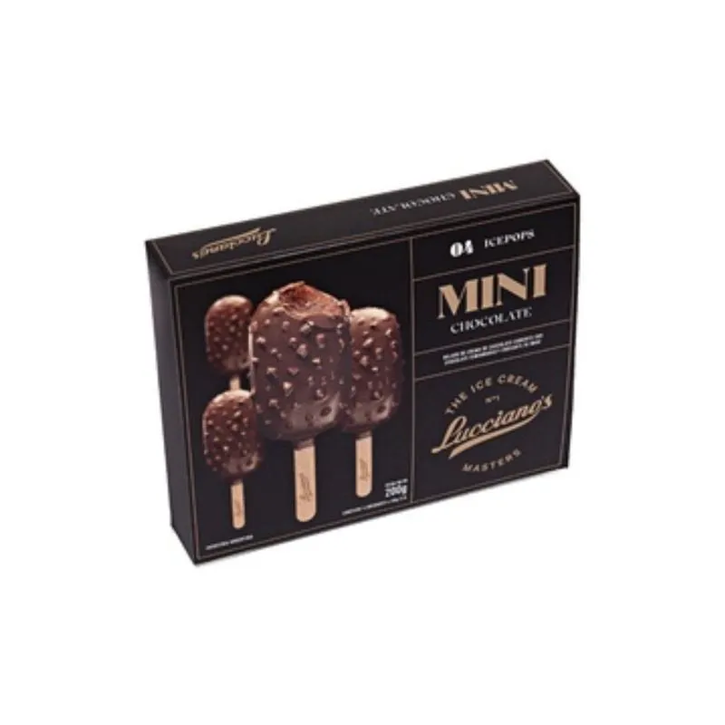 LUCCIANO Mini Icepop Chocolate Caja x 4