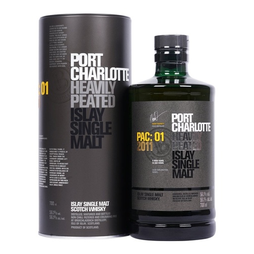 Whisky Port Charlotte Scotch 10 Años - Single Malt Botella 700c